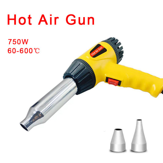 Professional Hot Air Welding Gun Plastic Welder 700W with 2 Nozzles