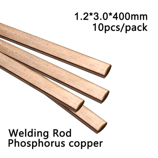 Copper Phosphorus Solder Brazing Alloy Welding Rod Flat 10pcs/pack Air Conditioner Welding Rod