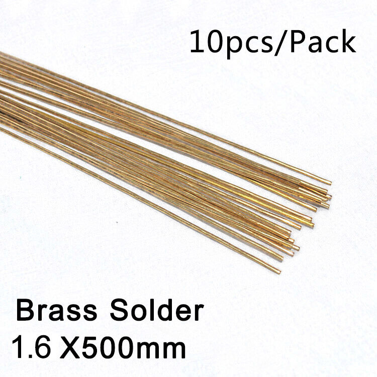 Brass Brazing Solder Brass Alloy Welding Rod Round 1.6mmX500mm 10pcs Per Pack