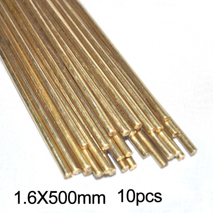 Brass Brazing Solder Brass Alloy Welding Rod Round 1.6mmX500mm 10pcs Per Pack