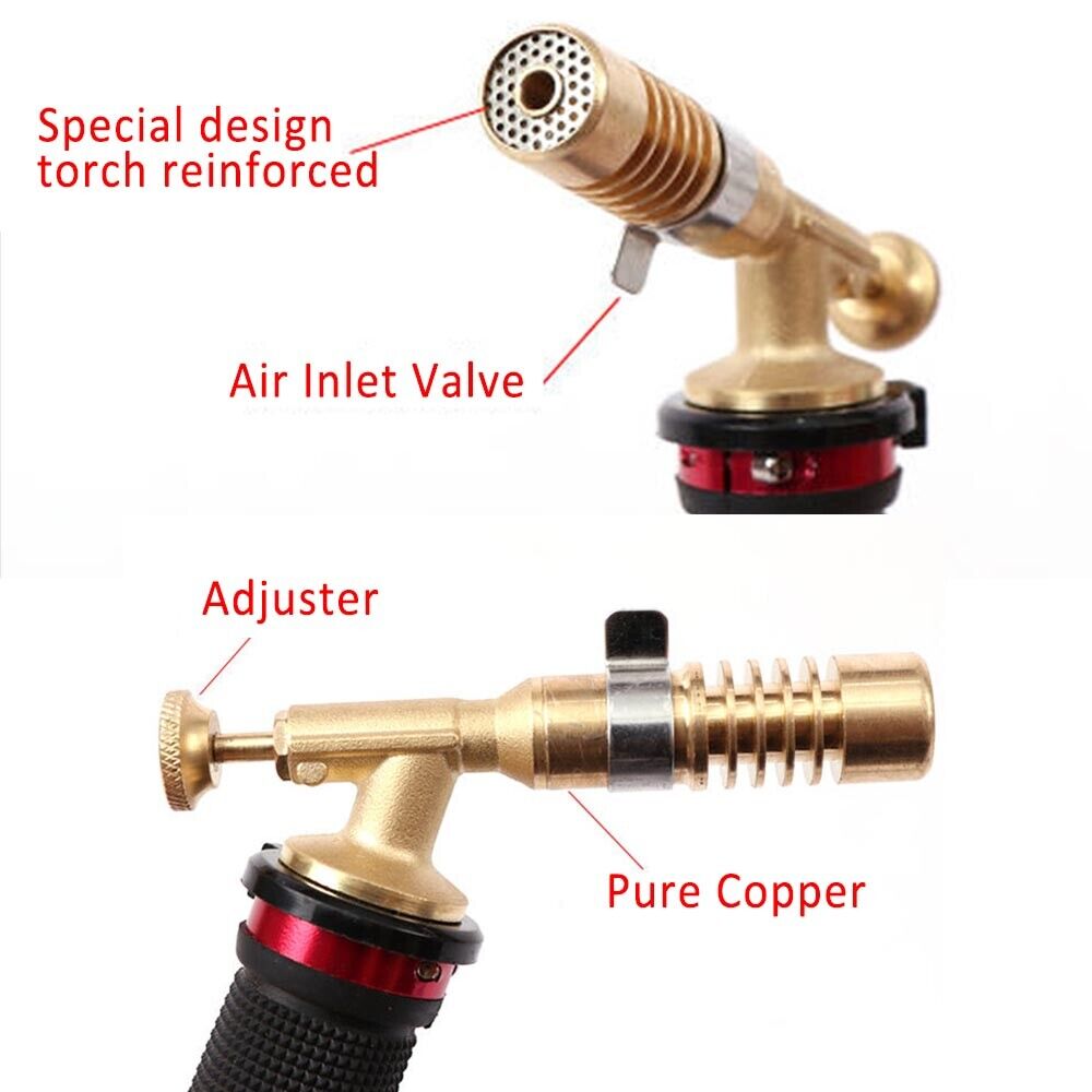 LPG Gas Torch Brazing Gun Cooking Gas Welding Gun with 2.5m Pipe